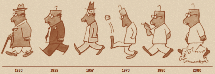 고바우 모습 변천